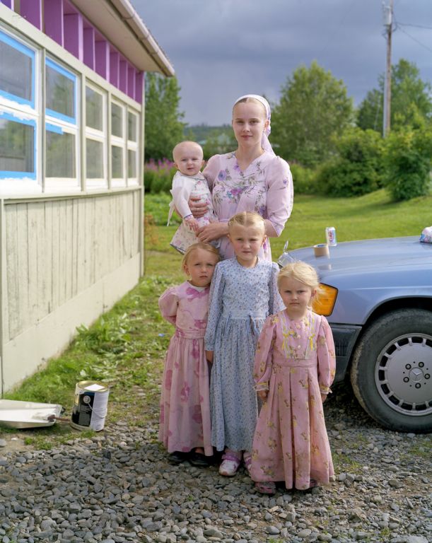 Irina and her children, Nikolaevsk, AK, 2008